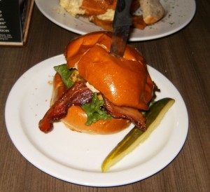 The Old Timey Burger at Slater's 50/50 in Pasadena