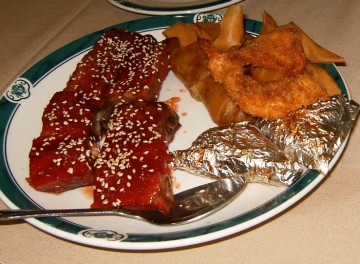 Assorted Appetizers Plate at the Eagle Rock Green Dragon