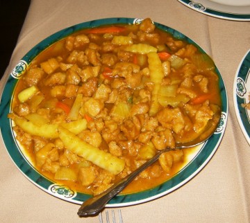 Curry Chicken at Eagle Rock Green Dragon Restaurant