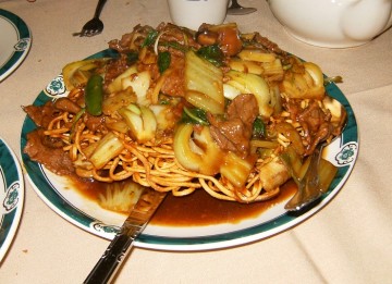 Eagle Rock Green Dragon Restaurant Beef Pan Fried Noodles