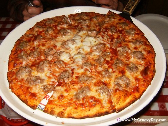 Sausage Pizza from Casa Bianca in Eagle Rock, California